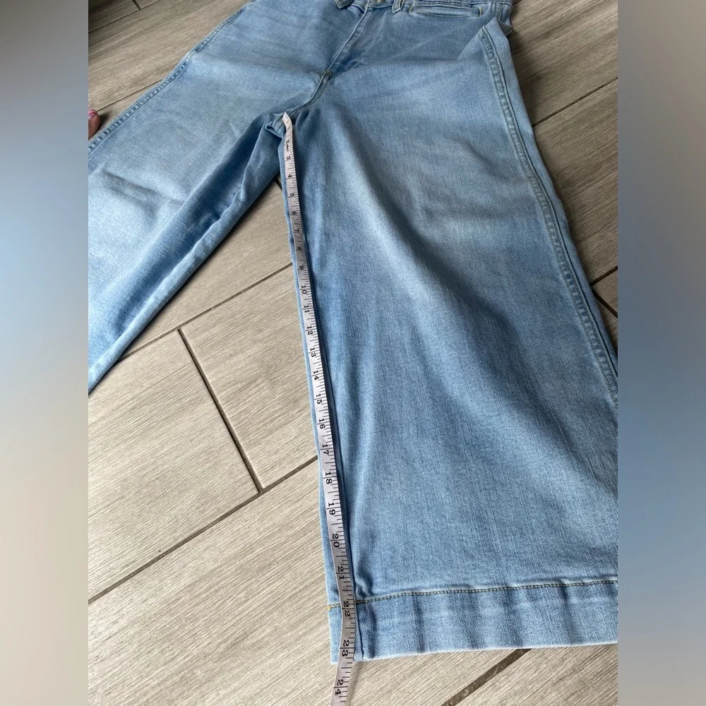 Oat New York Light Blue Wide Leg Jeans - Picture 8 of 14